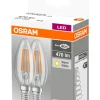 Kronlampa LED 4W E14 2-pack Osram