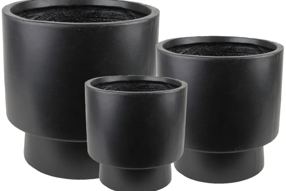 Krukset Fiber Svart Ø24/30/37 cm Scan-Pot