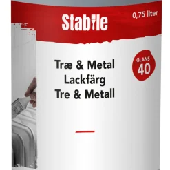 Lackfärg Trä & Metall Vit 0,75 L Stabile