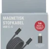 Laddkabel Typ-C Svart 1 m Elworks