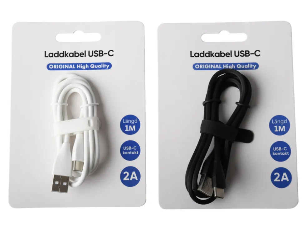 Laddkabel USB-C 2A 1 m