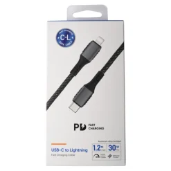 Laddkabel USB-C/Lightning 30W 1,2 m
