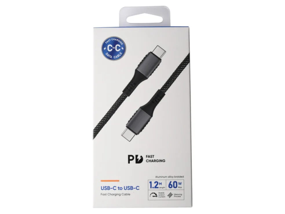 Laddkabel USB-C/USB-C 60W 1,2 m