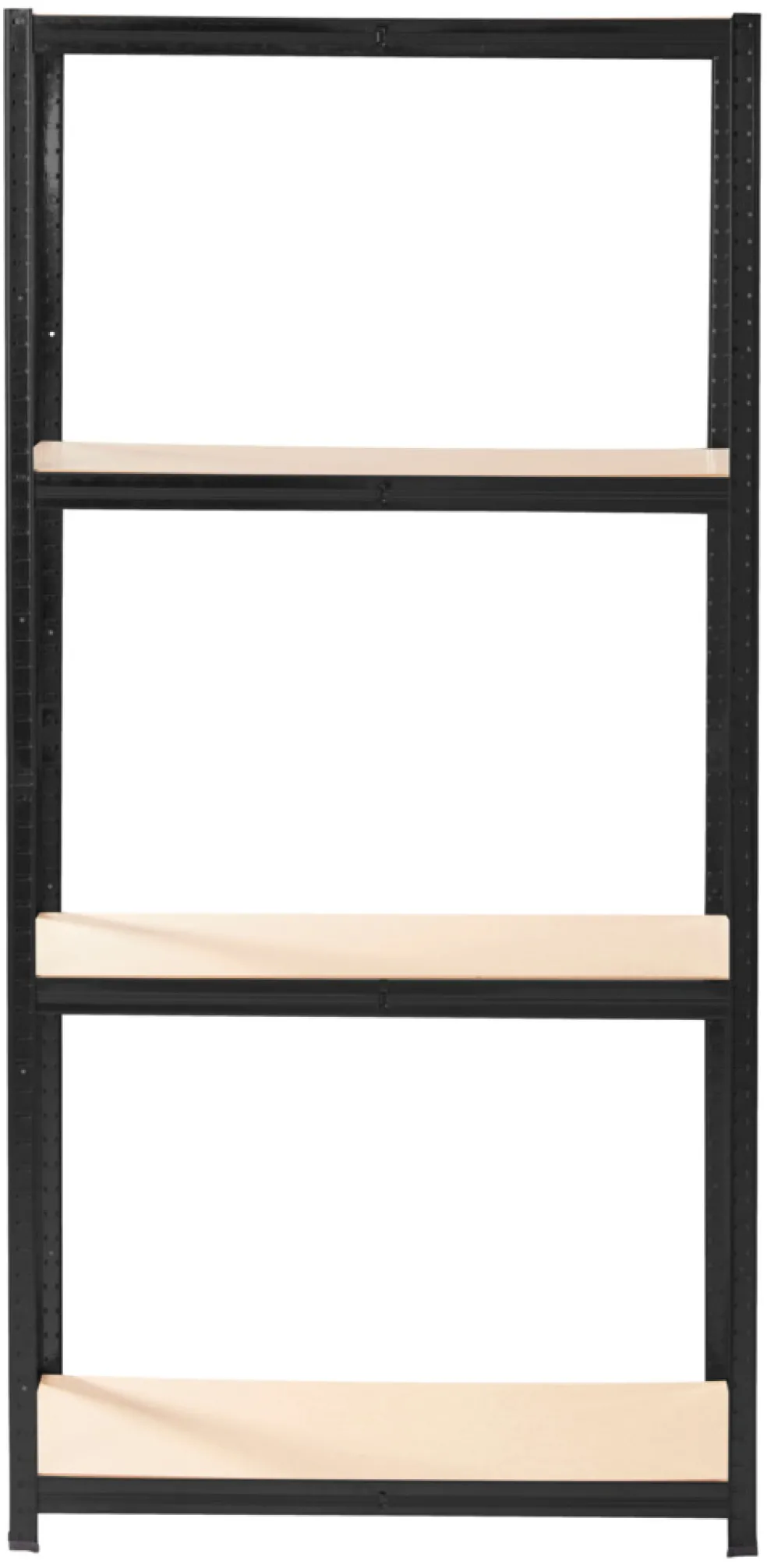 Lagerhylla Stål Svart 90 x 190 cm - 125 kg/hyllplan