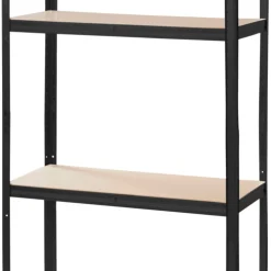 Lagerhylla Stål Svart 90 x 190 cm - 125 kg/hyllplan