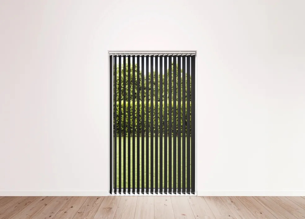 Lamellgardin Ljusdämpande Svart 300 x 250 cm