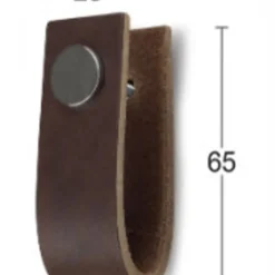Lådhandtag Svea Läder Brun Habo