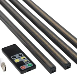 LED-skena Akustikpanel 1 meter 4-pack Fibrotech