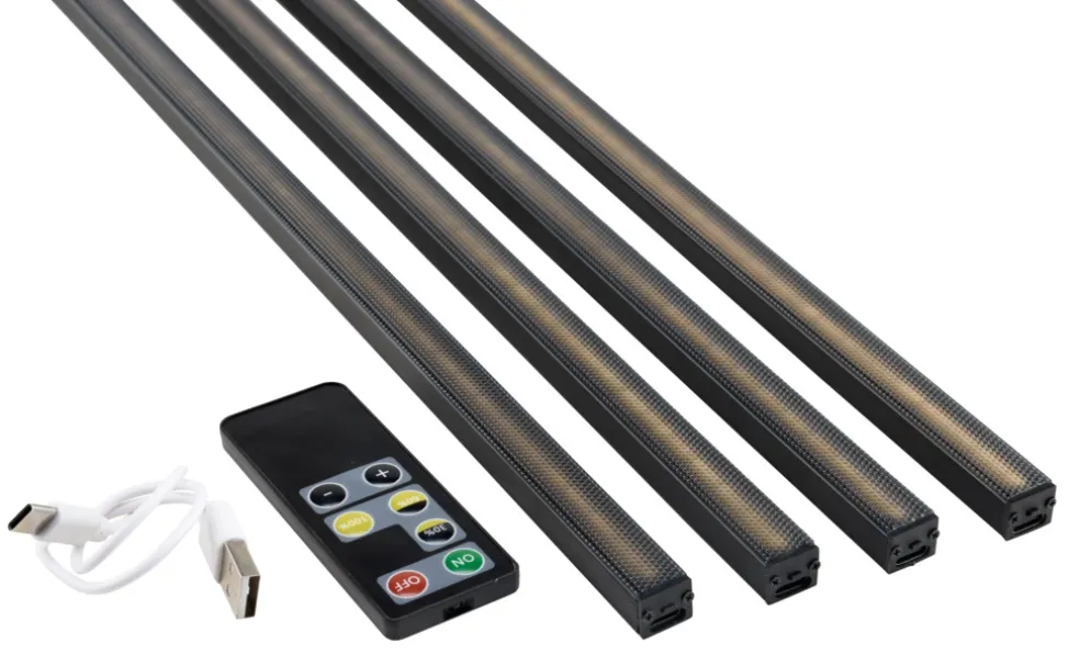 LED-skena Akustikpanel 1 meter 4-pack Fibrotech