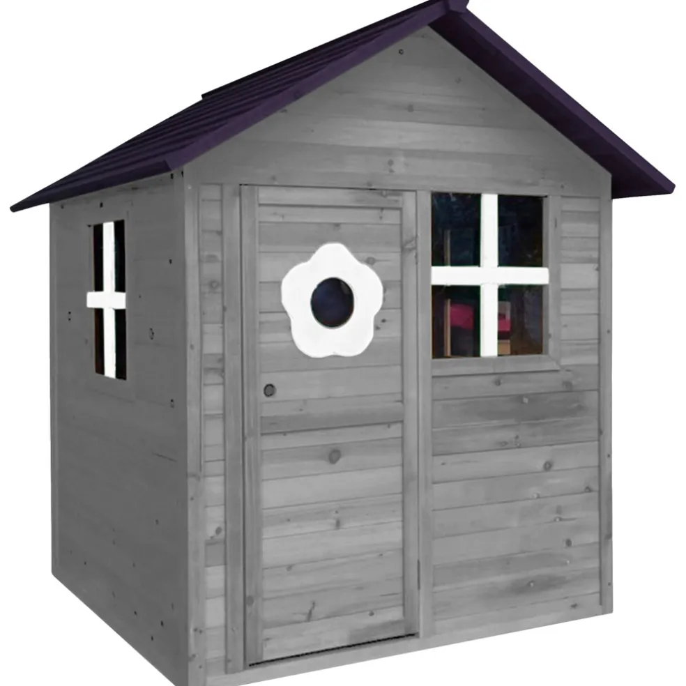 Lekstuga Svart/grå 158 x 148 x 132 cm Nordic Play
