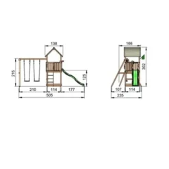 Lektorn Jungle Gym Club m/rutschkana & gungmodul