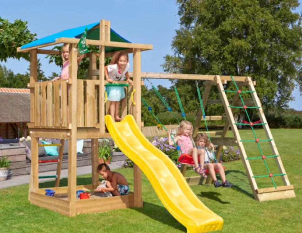 Lektorn Jungle Gym Hut m/rutschkana, gungmodul & klättermodul