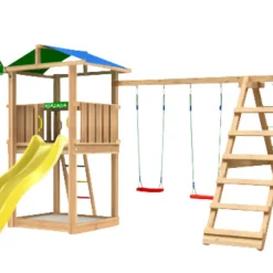 Lektorn Jungle Gym Hut m/rutschkana, gungmodul & klättermodul
