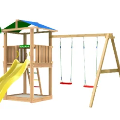 Lektorn Jungle Gym Hut m/rutschkana & gungmodul