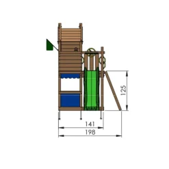 Lektorn Jungle Gym Resort m/rutschkana