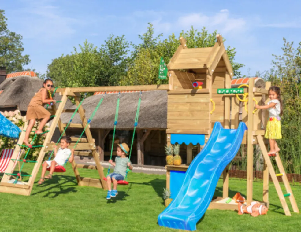Lektorn Jungle Gym Resort m/rutschkana, gungmodul & klättermodul