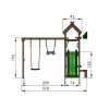 Lektorn Jungle Gym Totem m/rutschkana & gungmodul