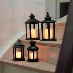 Ljuslykta 1 LED-blockljus 15 x 33 cm Stemning