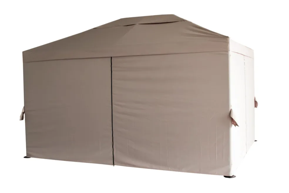 Lyxpaviljong Beige/Svart 3 x 4 m