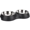 Matskål Dubbel Hund/Katt 33 x 17,5 x 5 cm Petzone
