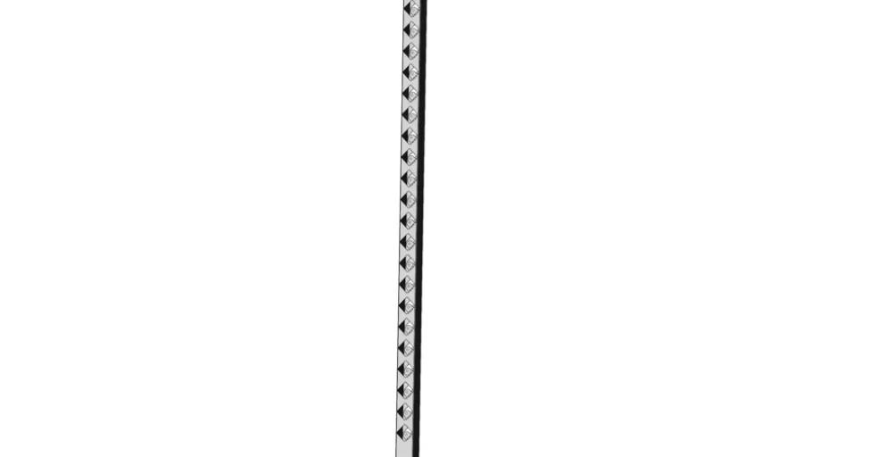 Mellanstolpe Broken Galvad 1770 mm Steel Design