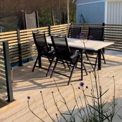 Mellanstolpe Harstena Svart 880 mm Steel Design