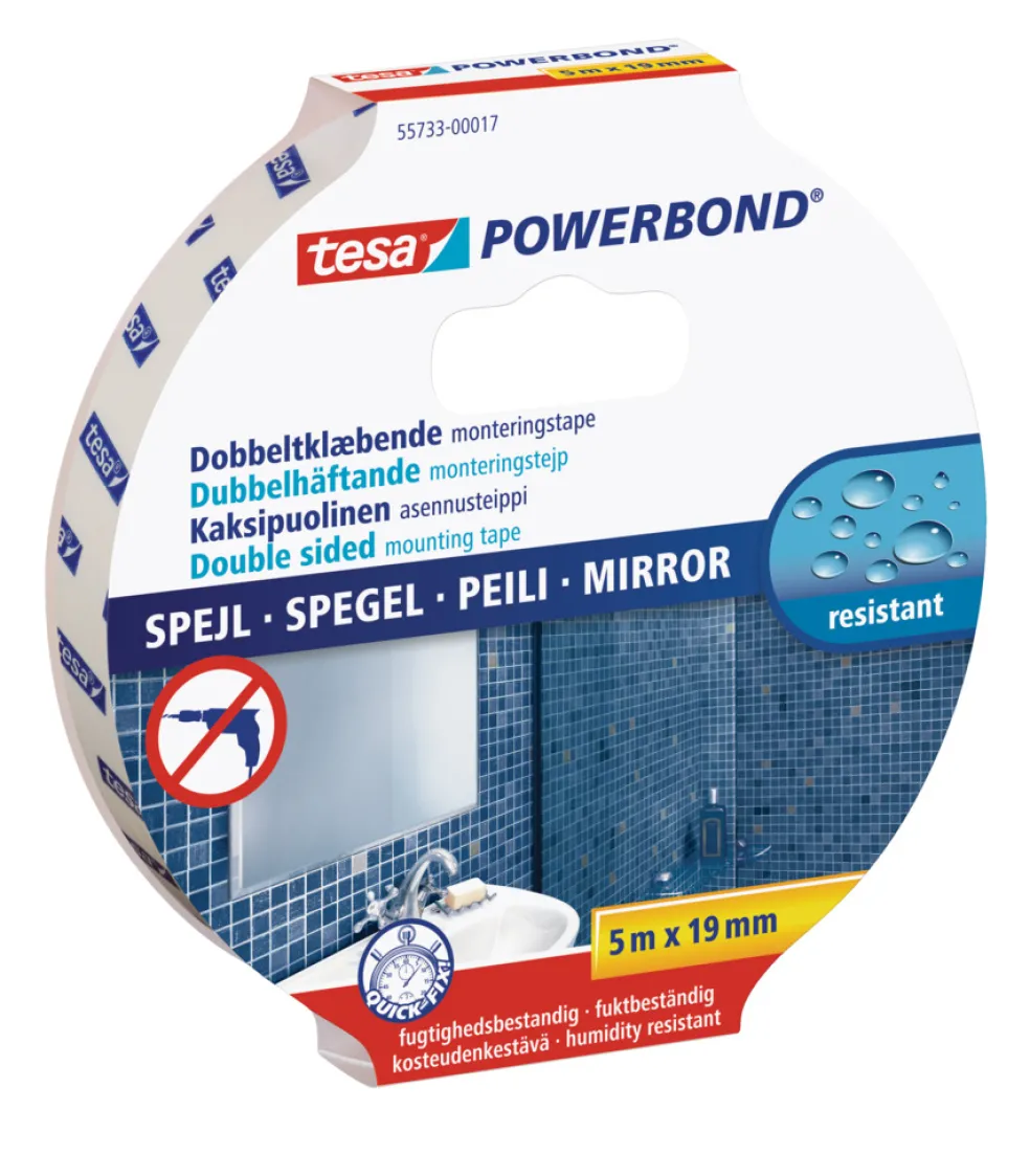 Monteringstejp Powerbond 19 mm x 5 m Tesa