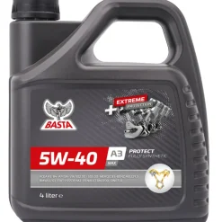 Motorolja 5W-40 Helsyntetisk 4 L Basta