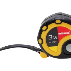Måttband m/stopp 16 mm x 3 m Millarco