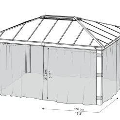 Myggnätset t/paviljong Dallas 483 x 422 cm Canopia by Palram