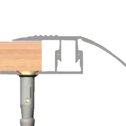 Nivålist Alu 2 x 40 mm - 1,8 m