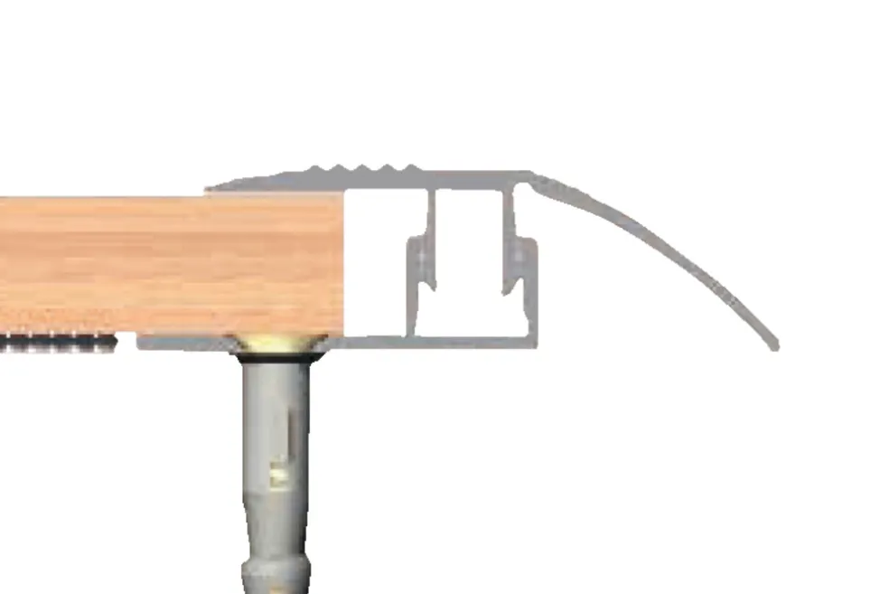Nivålist Alu 2 x 40 mm - 1,8 m