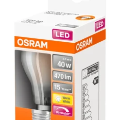 Normallampa LED Frostad 5W Osram