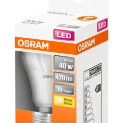 Normallampa LED Frostad 5,5W Osram