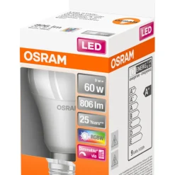 Normallampa LED RGBW/DIM 9W Osram