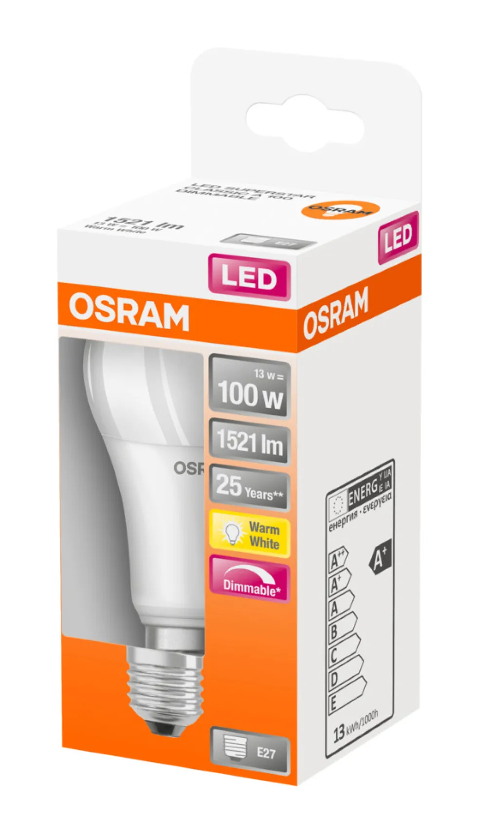 Normallampa LED 13W Osram