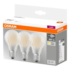 Normallampa LED 7W 3-pack Osram