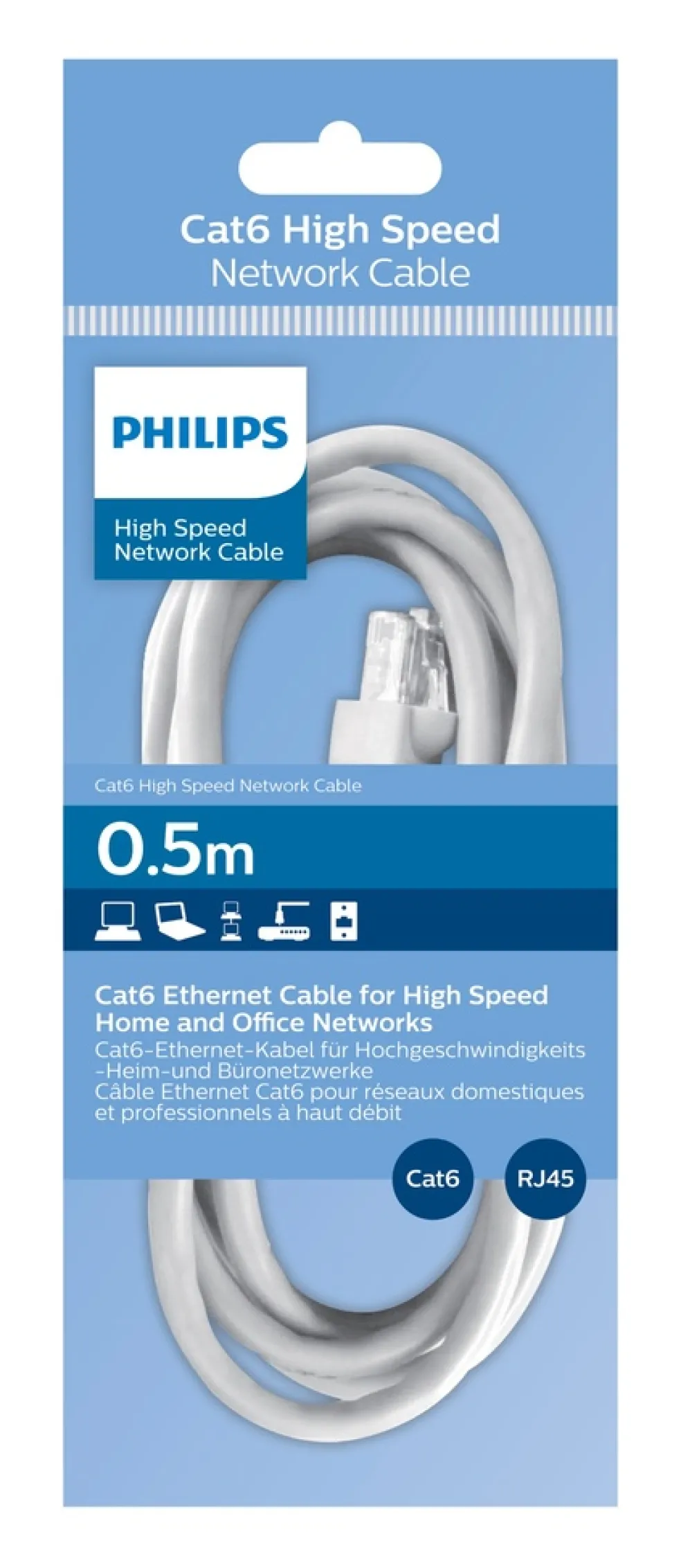 Nätverkskabel 0,5 m Philips