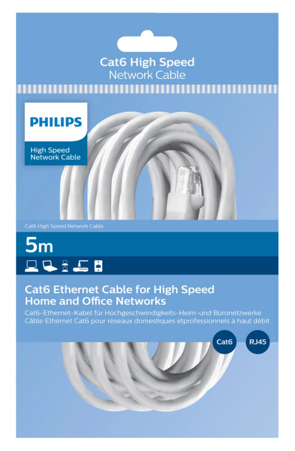 Nätverkskabel 5 m Philips
