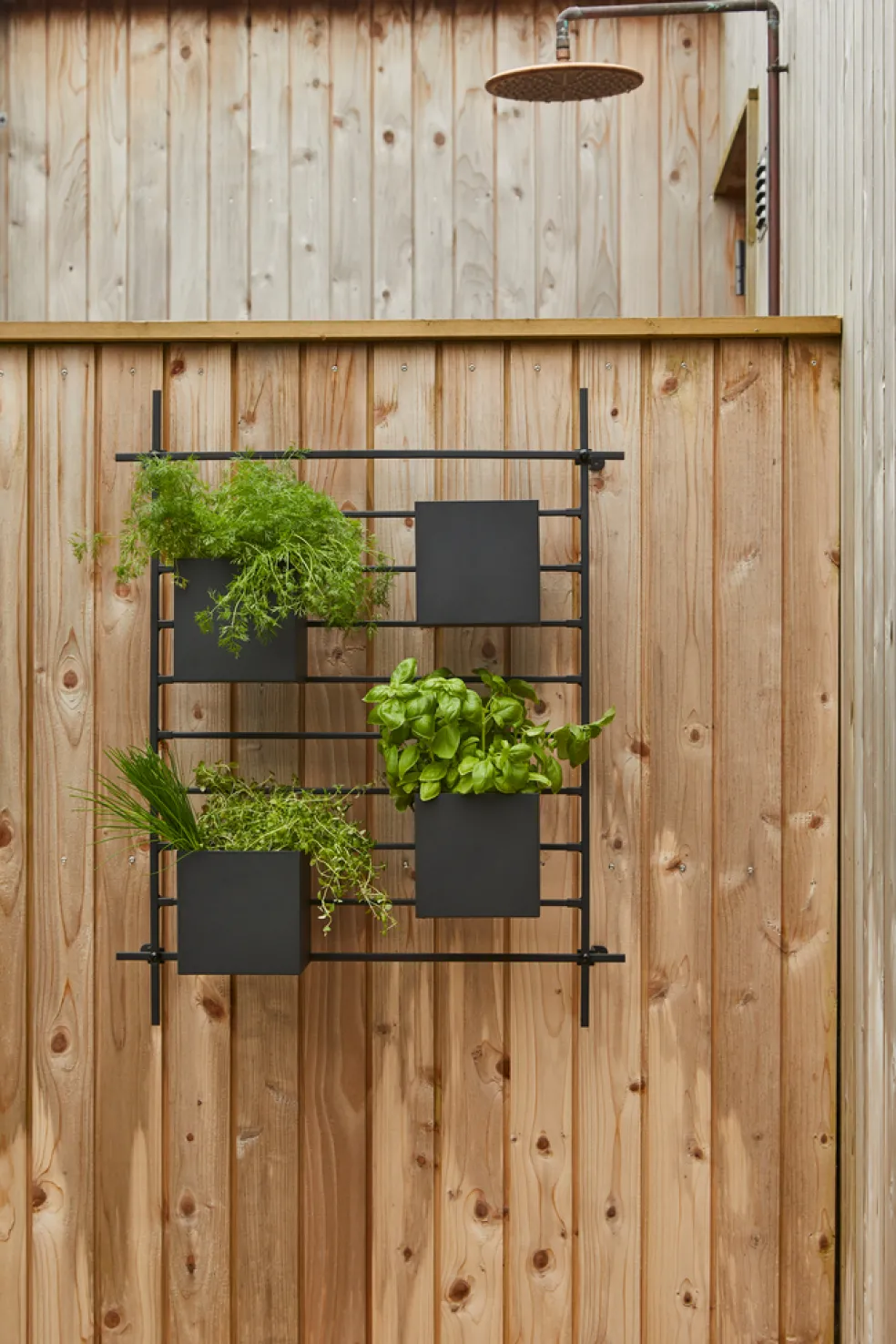 Odlingsvägg Stål Svart 64 x 6 x 80 cm Garden