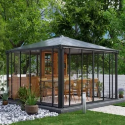 Orangeri Ledro Antracit 3,6 x 3,6 m 13 m² Canopia by Palram