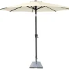 Parasoll m/vev & tilt Beige/Svart Ø3 m Sunlife