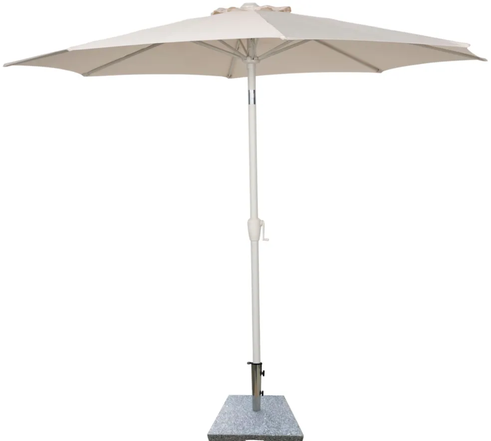 Parasoll m/vev & tilt Beige Ø3 m Sunlife