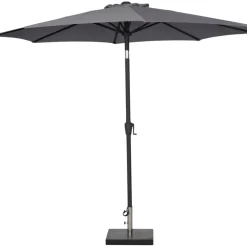 Parasoll m/vev & tilt Grå Ø3 m Sunlife
