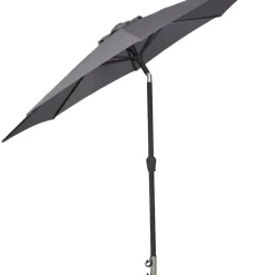 Parasoll m/vev & tilt Grå Ø3 m Sunlife