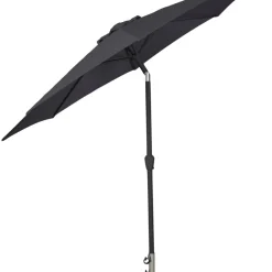 Parasoll m/vev & tilt Svart Ø3 m Sunlife