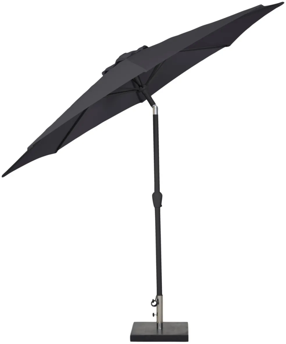 Parasoll m/vev & tilt Svart Ø3 m Sunlife