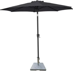 Parasoll m/vev & tilt Svart Ø3 m Sunlife