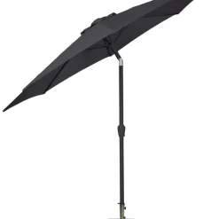 Parasoll m/vev & tilt Svart Ø3 m Sunlife