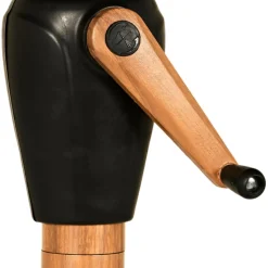 Parasoll m/vev Teak/Svart Ø3 m Sunlife